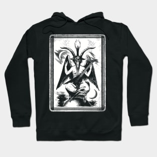 Baphomet arrow guitar black Hoodie